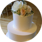 Bryllupskake - Kremkake med fondant