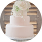 Bryllupskake - Kremkake med fondant